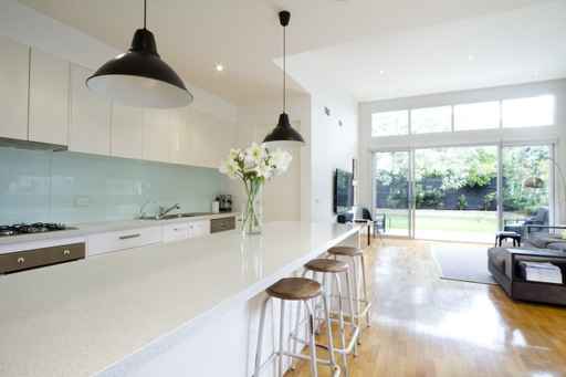 Contemporary kitchen living room